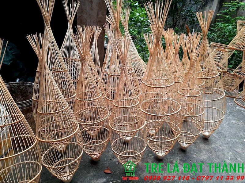 Đèn Tăm Cá Thả Trần Mây Tre - DMT057